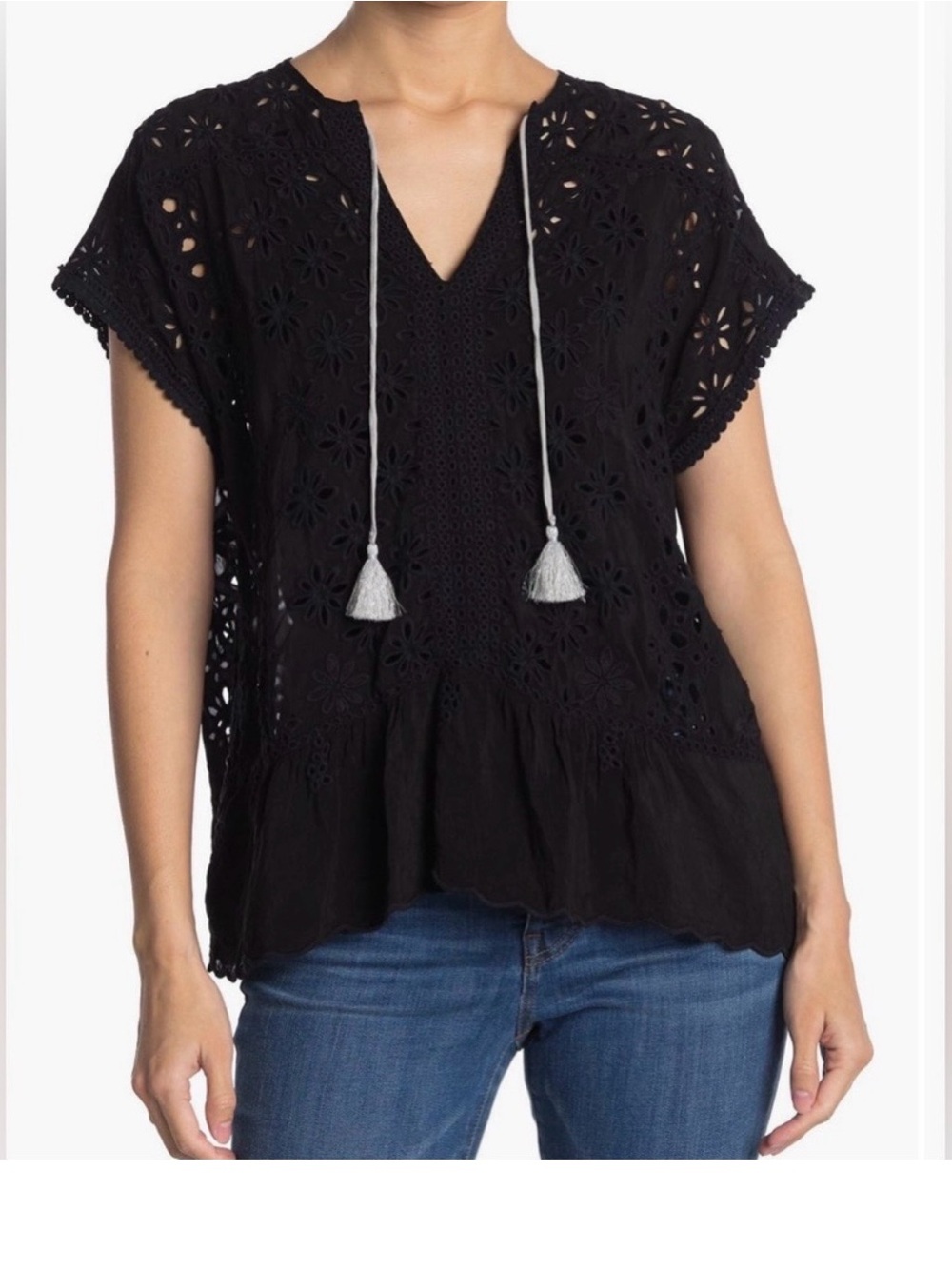 Johnny Was 100% cotton blouse